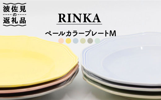 【波佐見焼】RINKA プレート M ペールカラー6点セット 食器 皿 【藍染窯】 [JC42]